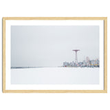 Amusement park in the winter seascape thumbnail