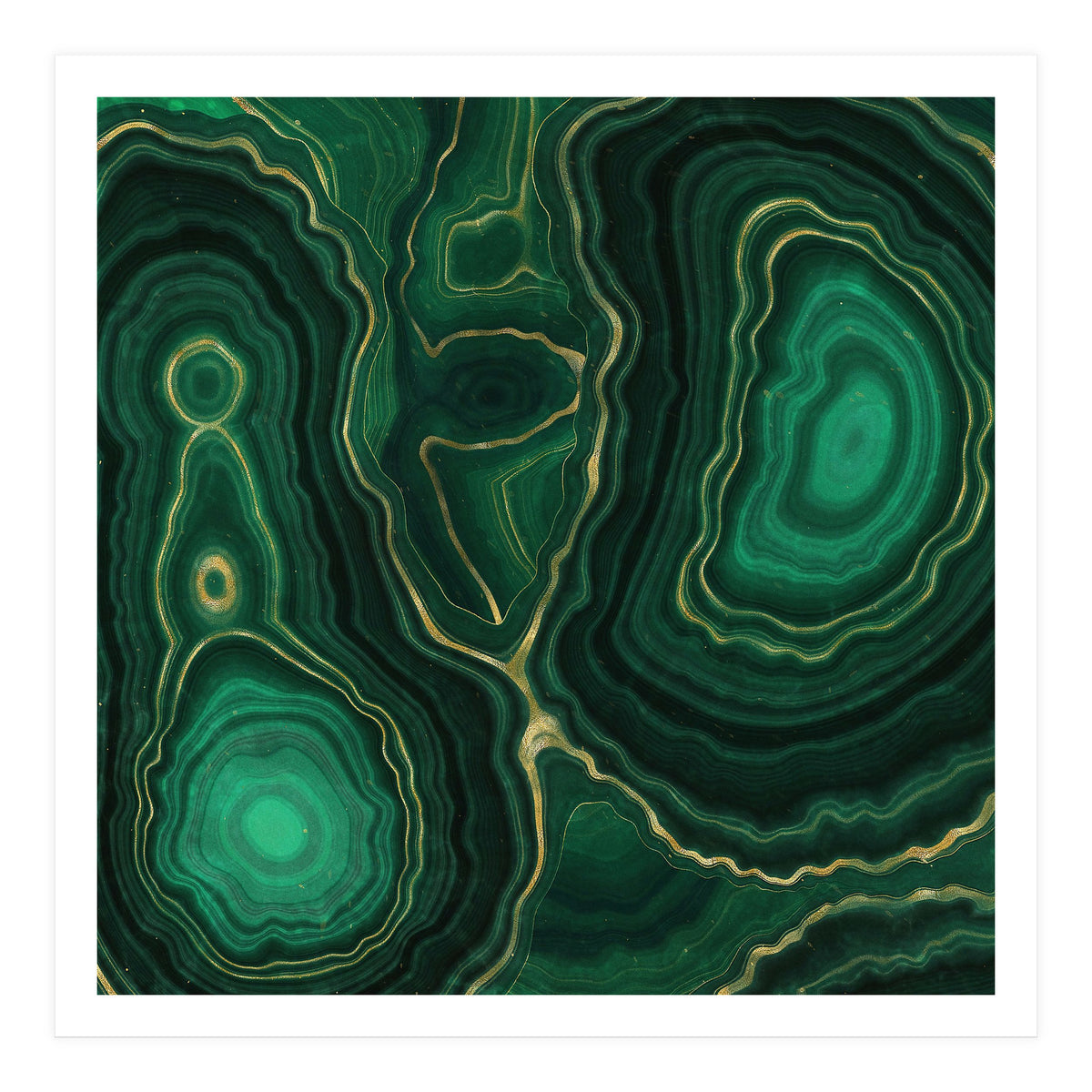 Malachite Texture 09 (Print Only)