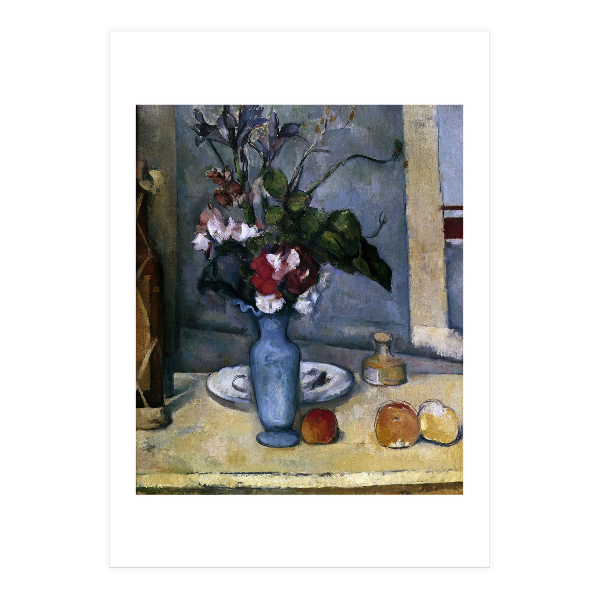 The Blue Vase - 1885/87 - 62x51 cm - oil on canvas - French Post-Impressionism. (Print Only)