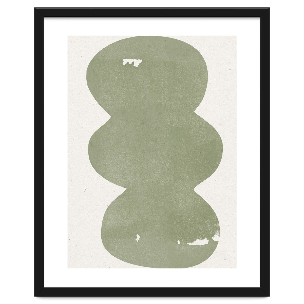 GREEN WATERCOLOR SHAPES NO.2