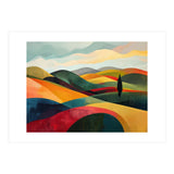 Abstract Tuscan Hills Landscape Painting (Print Only) thumbnail
