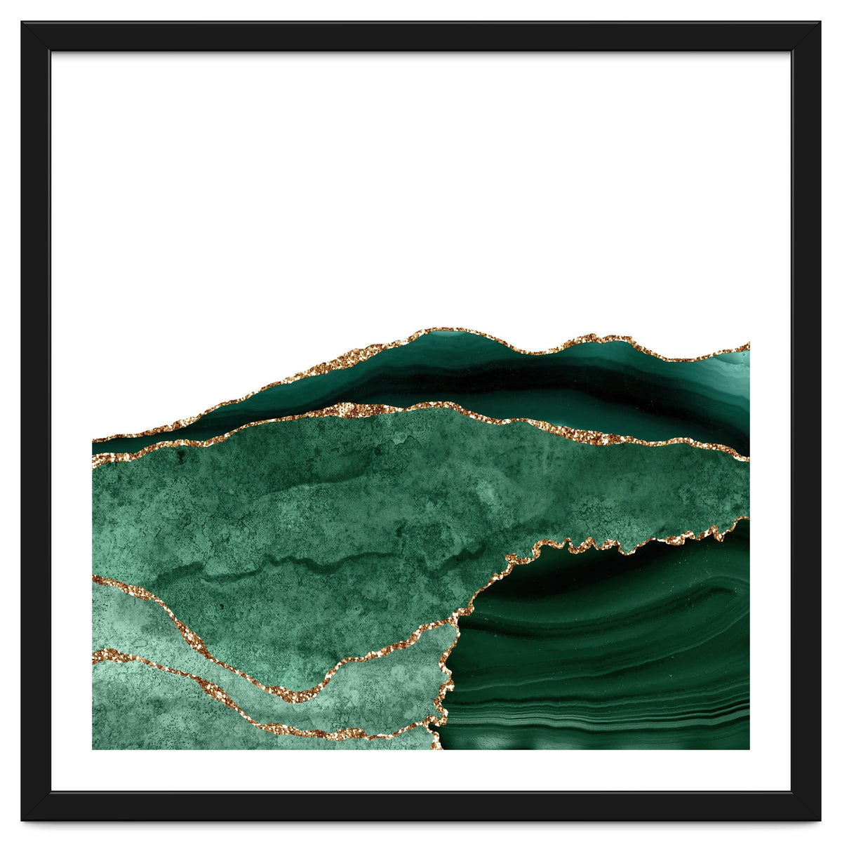 Emerald & Gold Agate Texture 06