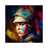 Powerful Medieval Warrior Woman #2 (Print Only)