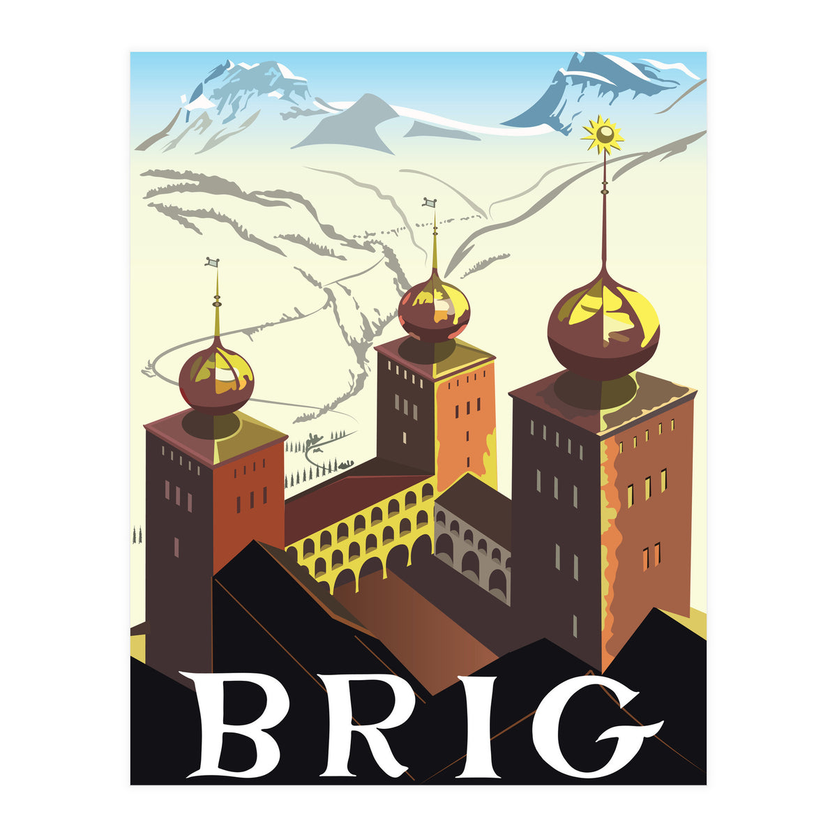 Brig, Switzerland (Print Only)