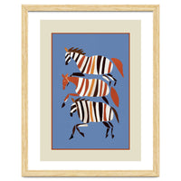 Striped Running Horses