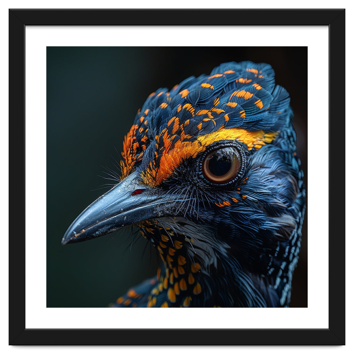 Close Up Of A Colorful Bird Head And Eye