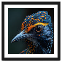 Close Up Of A Colorful Bird Head And Eye