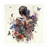 Watercolor Butterfly Bouquet (Print Only) thumbnail