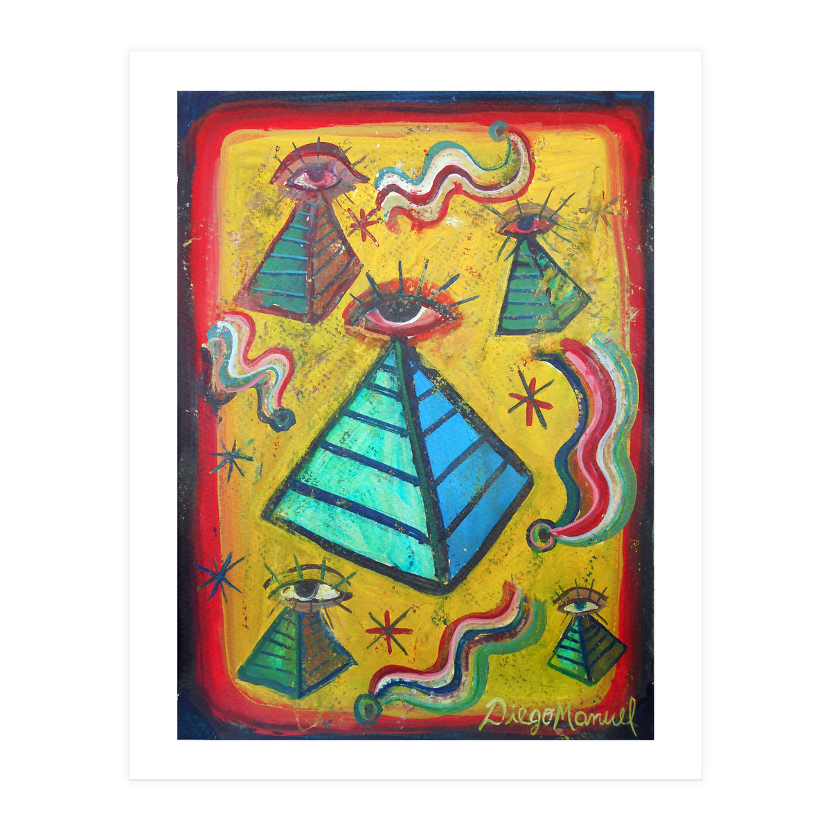 Piramides Ojos Y Cometas (Print Only)