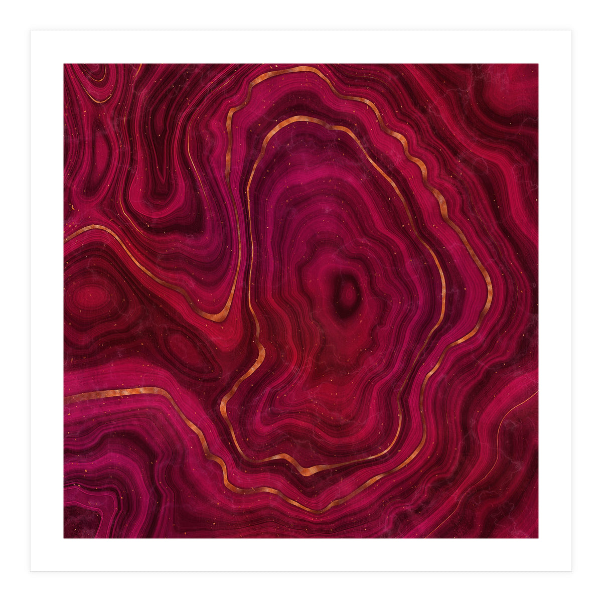 Red Agate Texture 05  (Print Only)