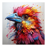 Vibrant Abstract Bird Portrait Watercolor Splash (Print Only) thumbnail