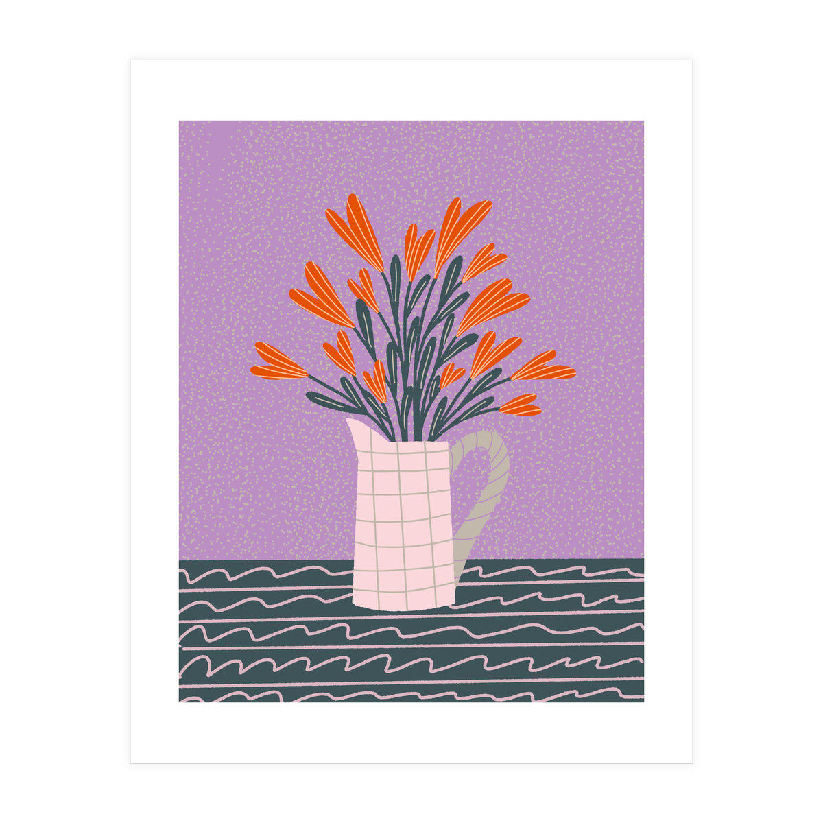 Floral Pitcher  (Print Only)