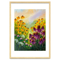 Impasto Wildflower Meadow Painting