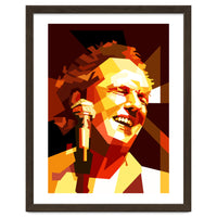 Lee Ritenour Jazz Guitarist Retro Portrait