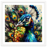 Vibrant Peacock Portrait thumbnail