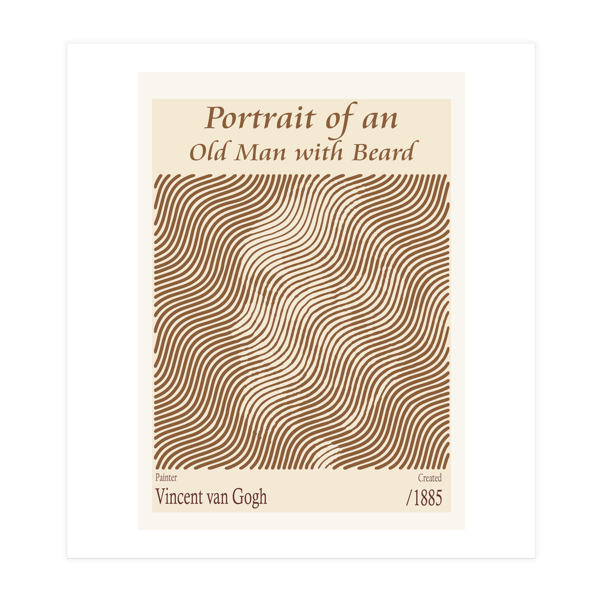 Portrait Of An Old Man With Beard – Vincent Van Gogh (1885) (Print Only)