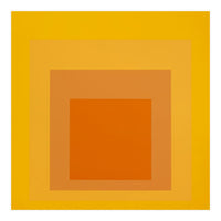 JOSEF ALBERS - HOMAGE TO THE SQUARE YELLOW ORANGE 2. HIGH RESOLUTION (Print Only)