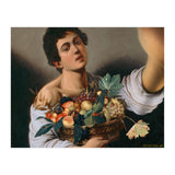 Boy With A Basket Of Fruit - Caravaggio - Selfie (Print Only) thumbnail