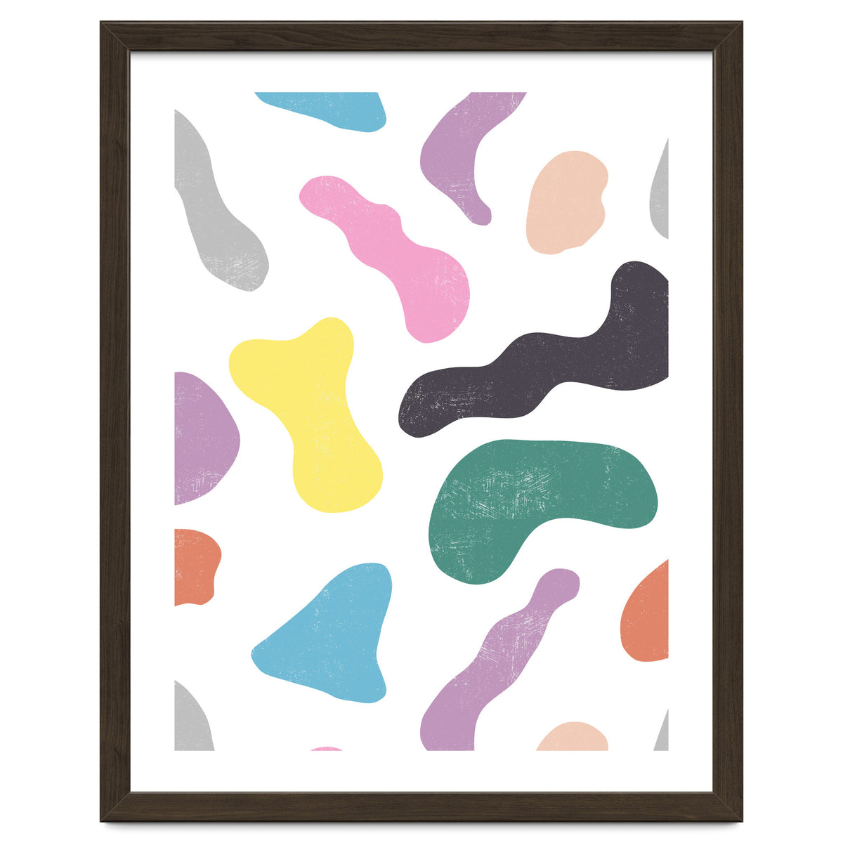 Abstract Organic Memphis Shapes