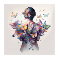 Watercolor Butterfly Embrace (Print Only)