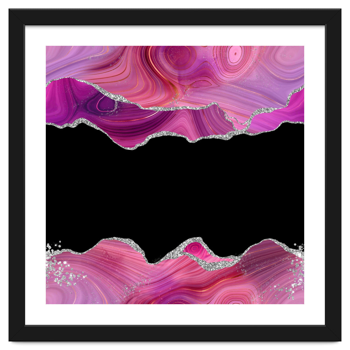 Magenta & Silver Agate Texture 03