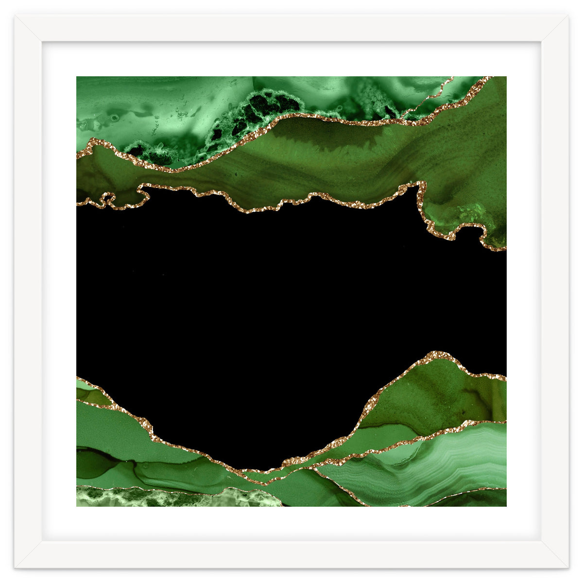 Green & Gold Agate Texture 18