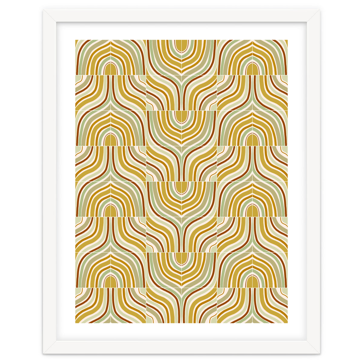 Ochre Marbled Tiles