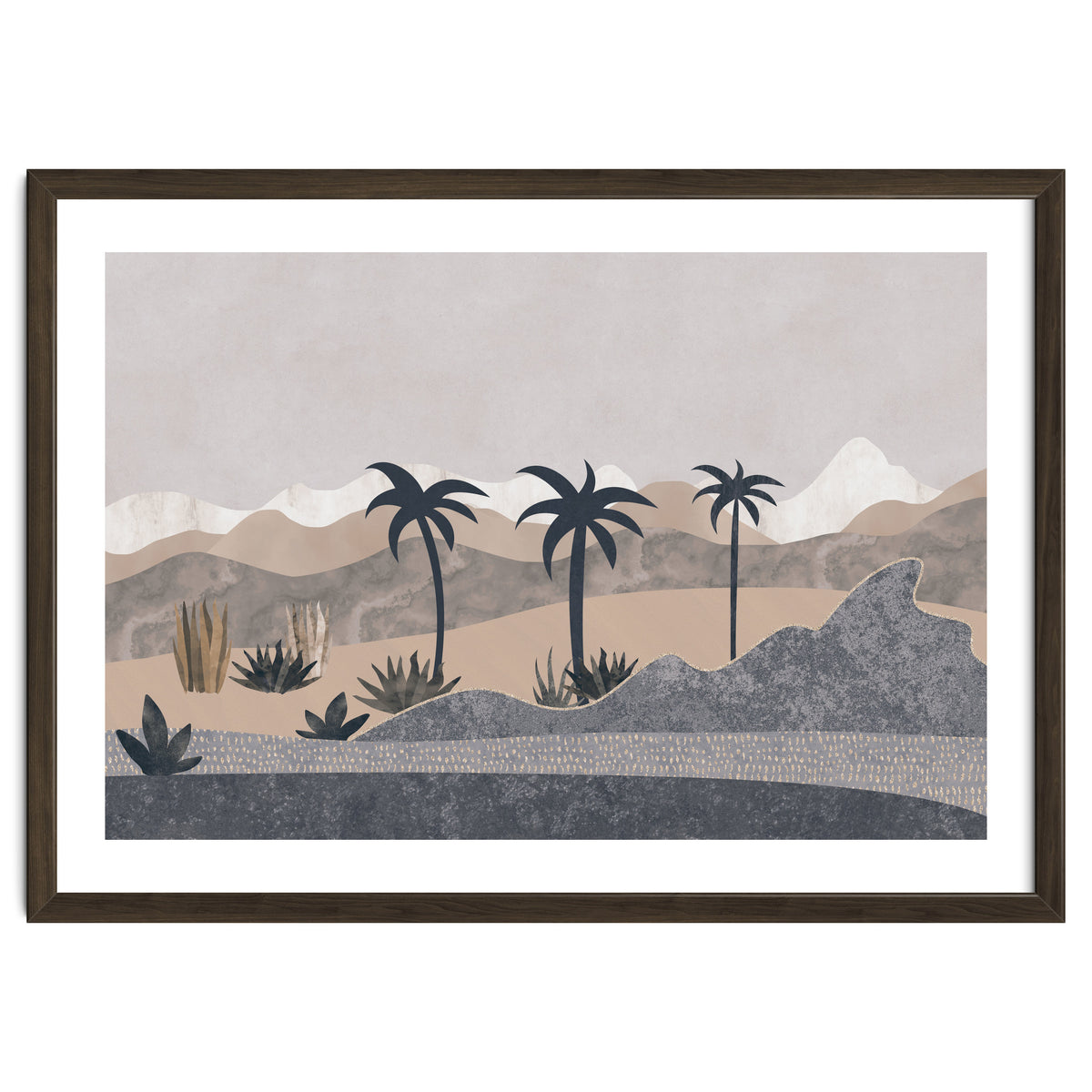 Abstract Landscape Palm Oasis