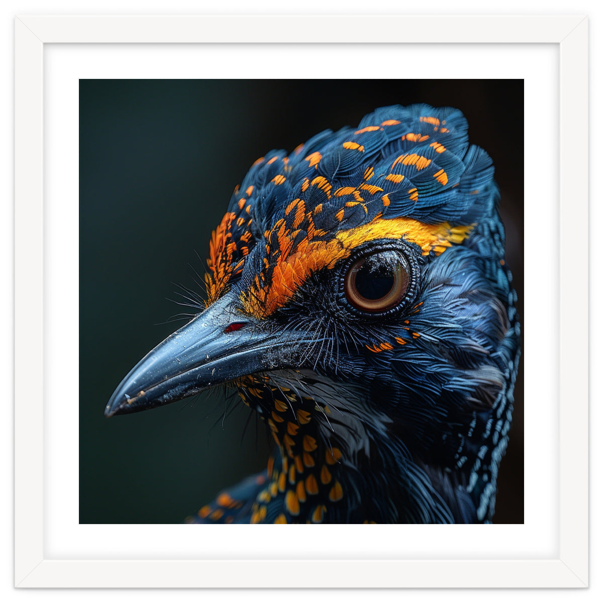 Close Up Of A Colorful Bird Head And Eye