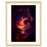 The Nebula Guardian Wolf of the Mountains