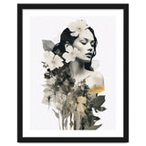 Collage Of A Woman And Flowers thumbnail