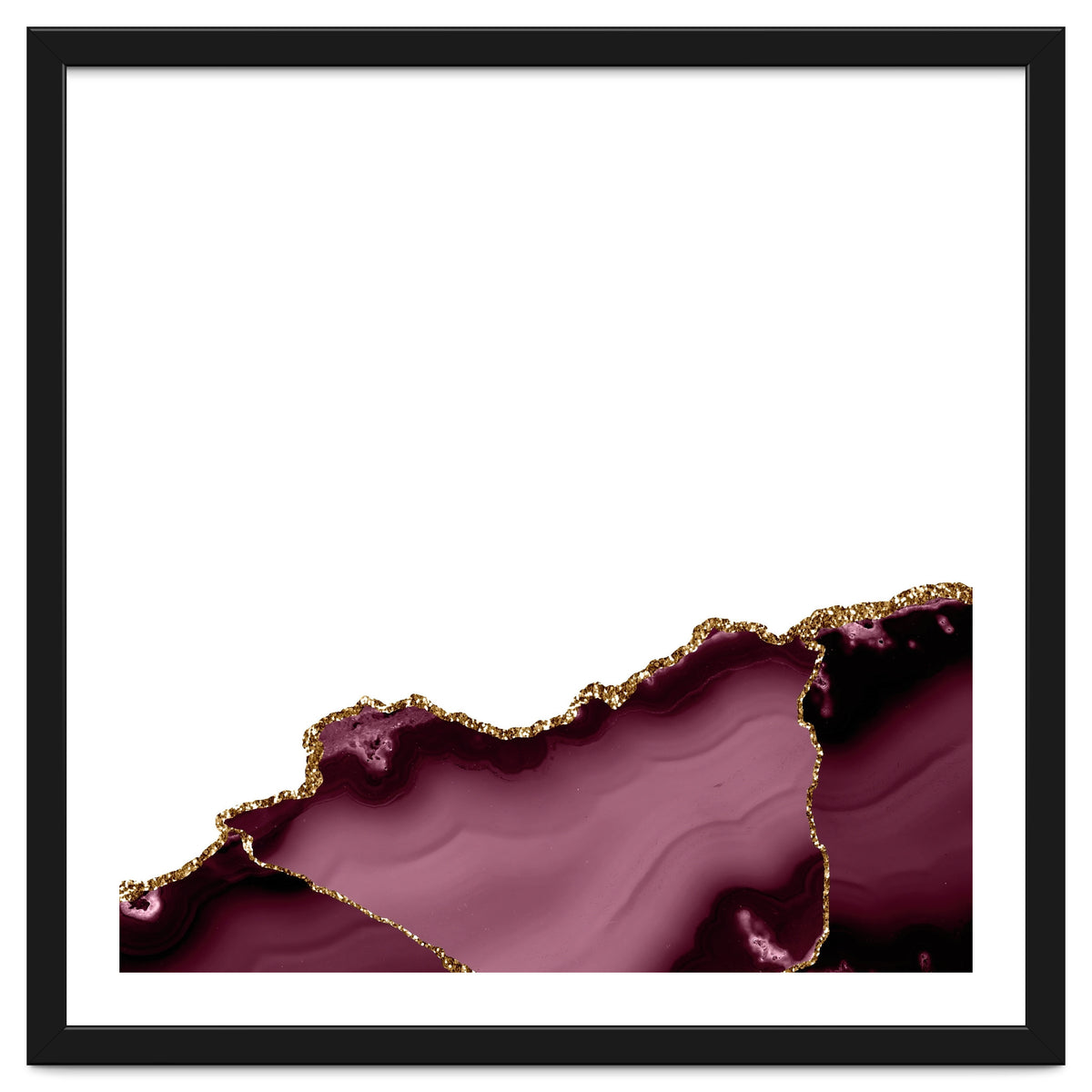 Burgundy & Gold Agate Texture 27