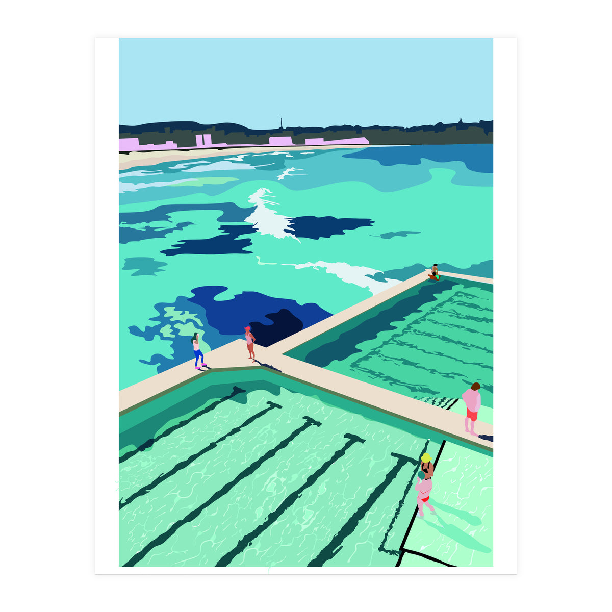 Bondi Icebergs Swimming Club - Sydney (Print Only)