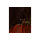 Dark Baroque Still Life Table and Wine oil (Print Only) thumbnail