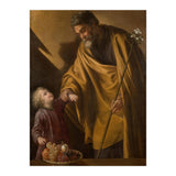 Sebastián Martínez / 'Saint Joseph with the Christ Child'. Ca. 1650. Oil on canvas. (Print Only) thumbnail