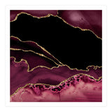 Burgundy & Gold Agate Texture 14 (Print Only) thumbnail