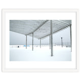 Sunshade site in the winter beach thumbnail