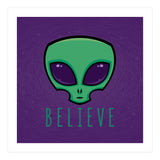 Believe Alien Head (Print Only) thumbnail