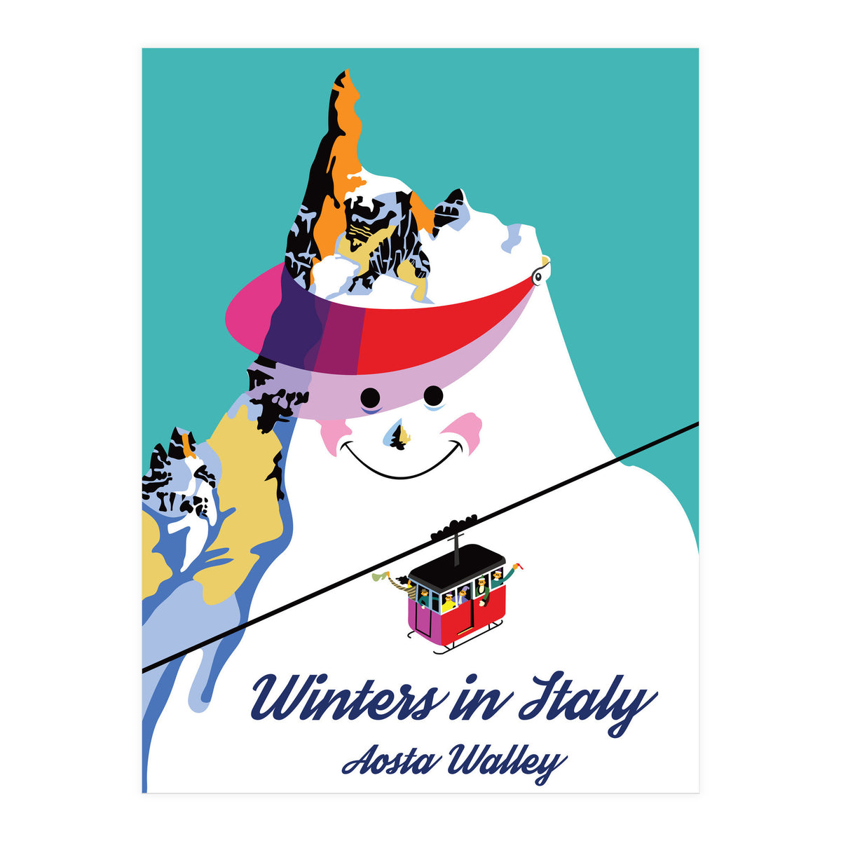 Winters In Italy Aosta Valley (Print Only)