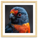 Close Up Portrait Of A Colorful Parrot thumbnail