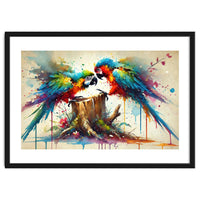 Tropical Macaw Pair