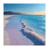 Sparkling Pastel Shoreline with Glittering Turquoise Waves (Print Only) thumbnail