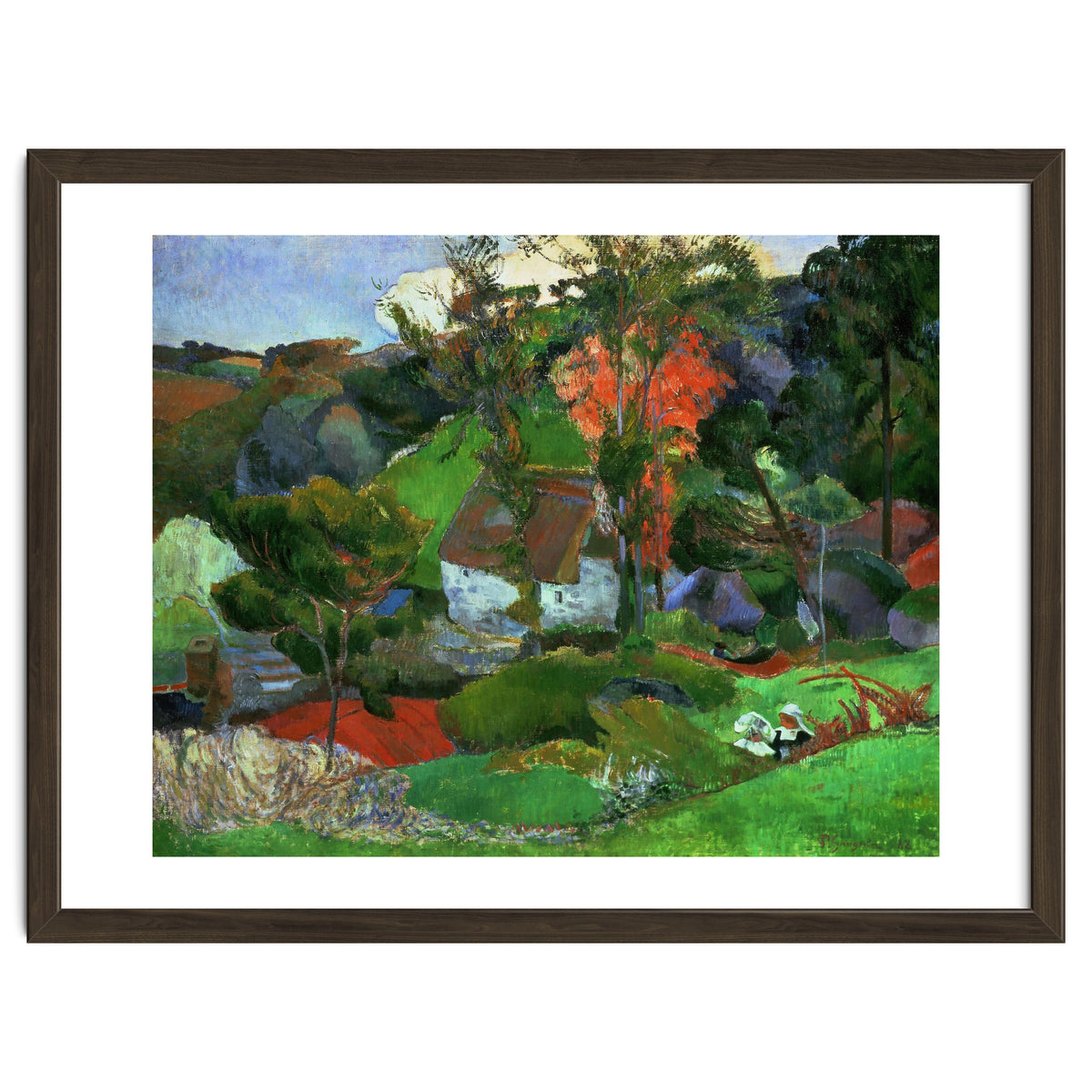 Paul Gauguin / 'Aven running through Pont-Aven', 1888, Oil on canvas.