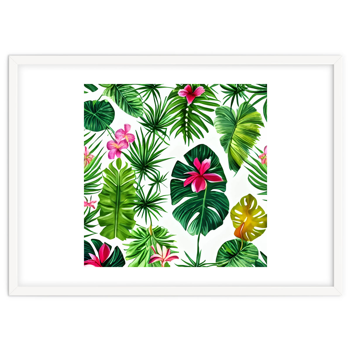 The Tropic, Banana Leaves Tropical Jungle Botanical, Palm Plants Monstera Nature, Bohemian Plants Floral
