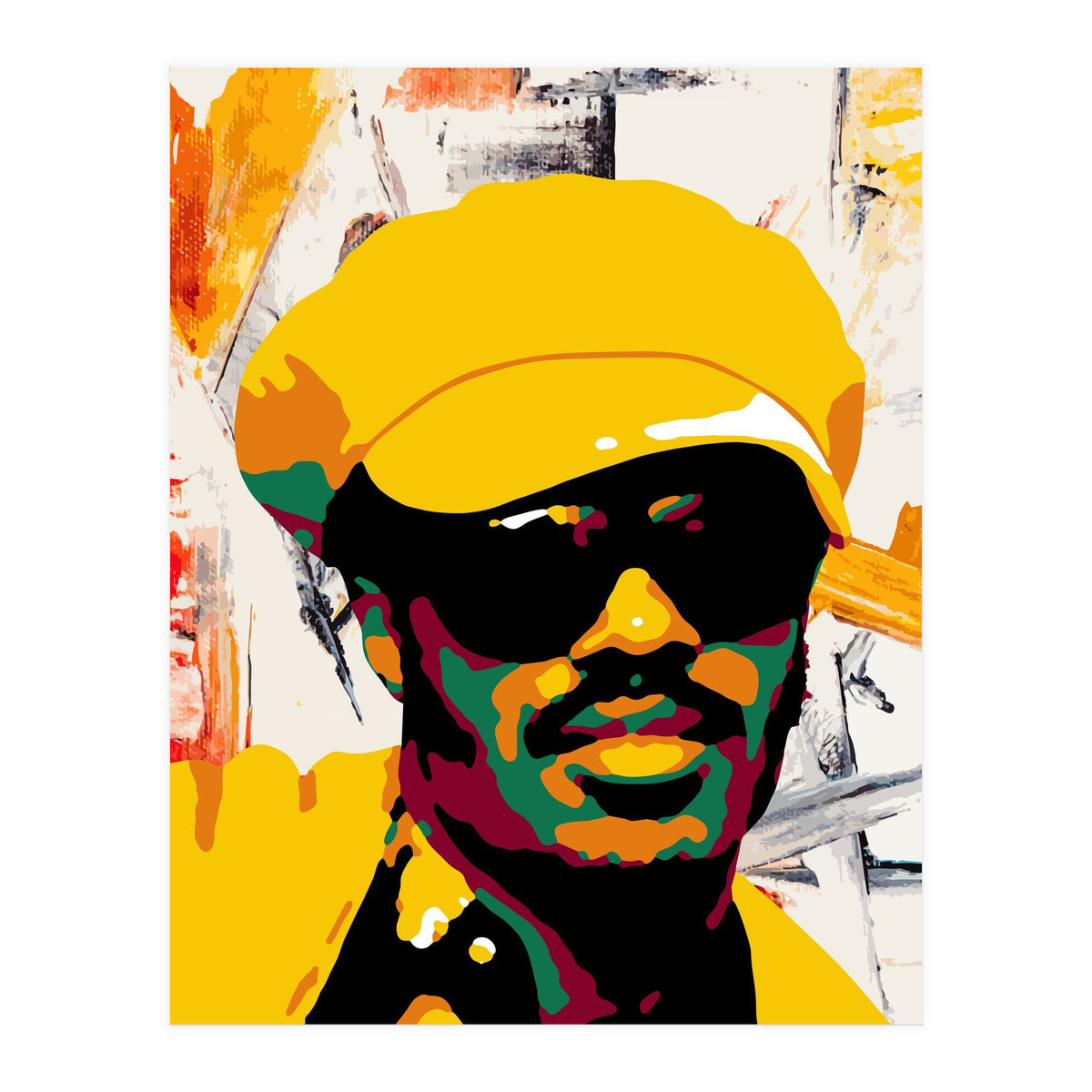 Stevie Wonder Retro Pop Art (Print Only)