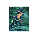 The Birth Of A Lake, Wild Nature Landscape Painting, Bohemian Woman Free Spirit (Print Only) thumbnail