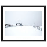 Hut in the winter seascape thumbnail