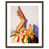 Sexy Pinup Girl Talking On The Vintage Phone thumbnail