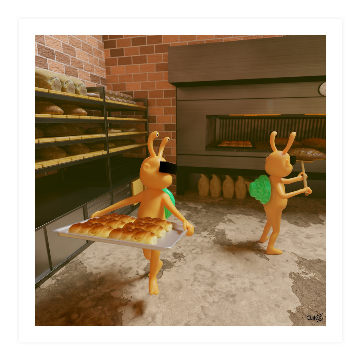 Bakery "Fresh out of the Oven" (Lwuba 031 Bakery 02) (Print Only)