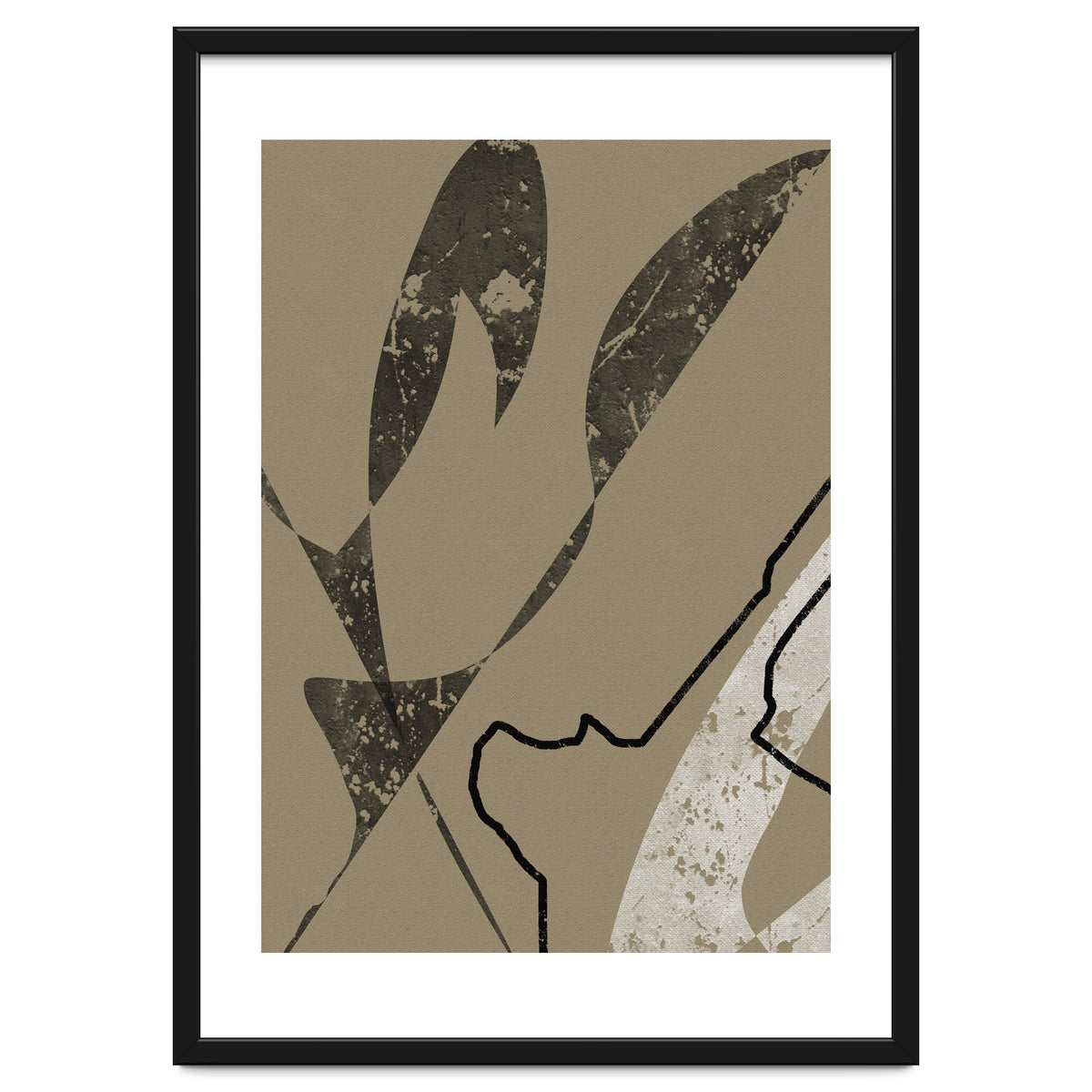 Black Line Minimalist Abstract